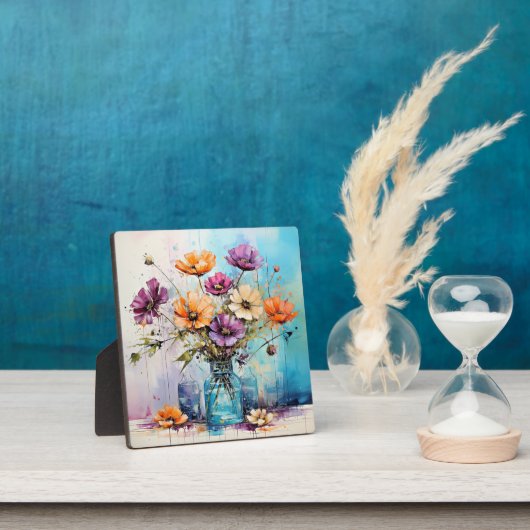 水彩春の花 フォトプラーク (インサイチュ)