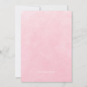 水彩春の花 ブライダルシャワー招待状 招待状 (裏面)