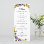 水彩春の花 メニュー (スタンド正面)