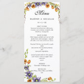 水彩春の花 メニュー (正面)