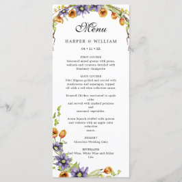 水彩春の花 メニュー