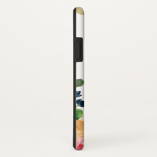 水彩春の花。名前と引用文を追加 Case-Mate iPhoneケース (裏面/右)