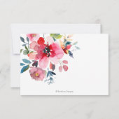 水彩春の花RSVP 案内状 (裏面)