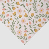 水彩春イースターフラワーズ&ミツバチ 薄葉紙 (詳細)