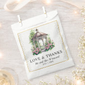 水彩春ガーデンガゼボ結婚ズ フェイバーバッグ (クリップ留めされた状態)