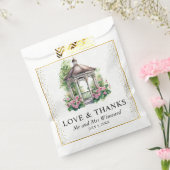 水彩春ガーデンガゼボ結婚ズ フェイバーバッグ (封をした状態)