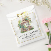 水彩春ガーデンガゼボ結婚ズ フェイバーバッグ (封をした状態)