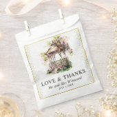 水彩春ガーデンガゼボ結婚ズ フェイバーバッグ (クリップ留めされた状態)