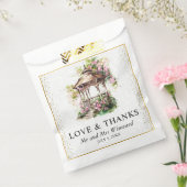 水彩春ガーデンガゼボ結婚ズ フェイバーバッグ (封をした状態)