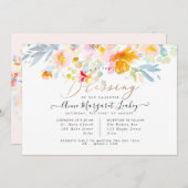 水彩春ガーデンバラ賛美ズ招待状 招待状 (正面/裏面)