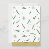 水彩春クリスマスジョイフォトカード シーズンカード (裏面)