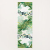 水彩春グリーンヨガマット ヨガマット (裏面)