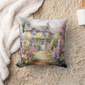 水彩春コテージガーデンチャーム クッション (ブランケット)