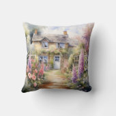 水彩春コテージガーデンチャーム クッション (裏面)