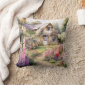 水彩春コテージガーデンチャーム クッション (ブランケット)