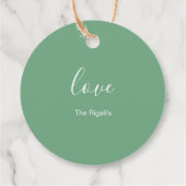 水彩春テーマパーティーメッセージカード フェイバータグ (裏面)