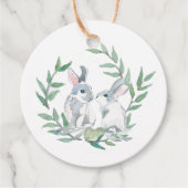 水彩春テーマパーティーメッセージカード フェイバータグ (正面)