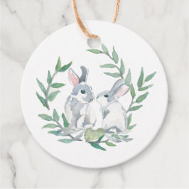 水彩春テーマパーティーメッセージカード フェイバータグ