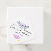 水彩春パープルフローラバースト卒業 フェイバータグ (インサイチュ)