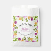 水彩春フローラブライダルシャワー フェイバーバッグ (正面)