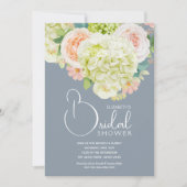 水彩春フローラブライダルシャワー 招待状 (正面)