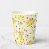 水彩春フローラベビーシャワー紙カップ – 紙コップ (裏面)