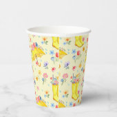 水彩春フローラベビーシャワー紙カップ – 紙コップ (右)
