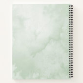 水彩春フローラ灌水缶ガーデンノート ノートブック (裏面)