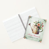 水彩春フローラ灌水缶ガーデンノート ノートブック (内部)