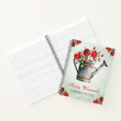 水彩春フローラ灌水缶ガーデンノート ノートブック (内部)