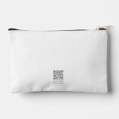 水彩春フローラ聖句パーソナライズされた アクセサリーポーチ (裏面)