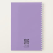 水彩春フローラ聖句パーソナライズされた ノートブック (裏面)