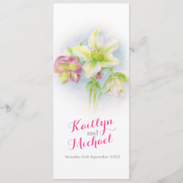 水彩春ヘルルボア結婚式 プログラム