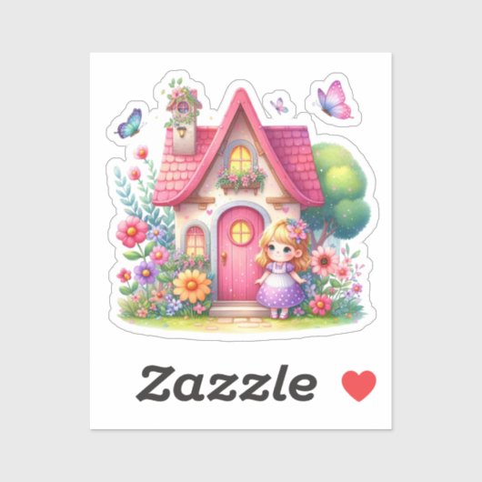 水彩春ベビー妖精 シール (シート)