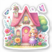 水彩春ベビー妖精 シール (正面)