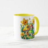 水彩春ベビー妖精 マグカップ (正面右)