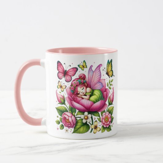 水彩春ベビー妖精 マグカップ (左)