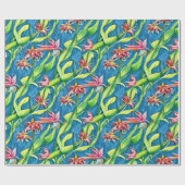 水彩春ライリーシームレスパターン ラッピングペーパー (フラット)