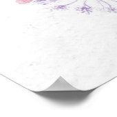 水彩春ワイルドフラワーブライダルシャワーへようこそ ポスター (角)