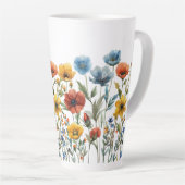水彩春ワイルドフラワー–67548 カフェラテマグ (右アングル)