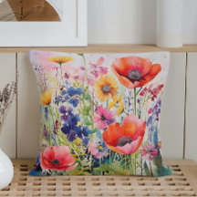 水彩春抽象芸術山花爆発