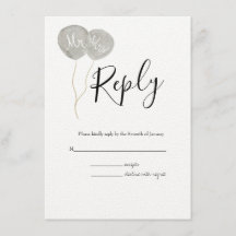 水彩春植物学RSVP結婚's