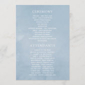 水彩春樺の木結婚ツリー プログラム (裏面)