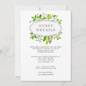 水彩春結婚リーフの詳細 招待状 (正面)