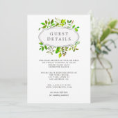 水彩春結婚リーフの詳細 招待状 (スタンド正面)