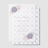 水彩春結婚多糖 ベラム紙招待状 (オフセット (招待状))