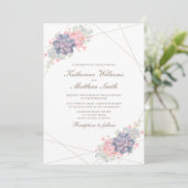 水彩春結婚多糖 招待状 (スタンド正面)