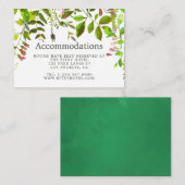 水彩春結婚紅葉の宿泊 エンクロージャーカード (正面/裏面)