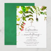 水彩春緑の確認 招待状 (正面/裏面)