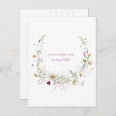 水彩春考えるワイルドフラワーズ ポストカード (正面/裏面)